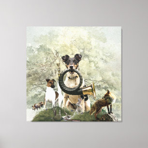 Smooth Fox Terrier Tapestry Leinwanddruck
