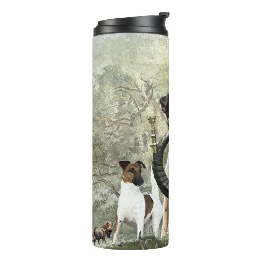 Smooth Fox Terrier Thermosbecher (Nach links gedreht)