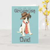 Smooth Fox Terrier Vater Karte (Gelbe Blume)