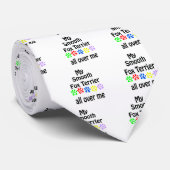 Smooth Fox Terrier Walks Design Krawatte (Gerollt)
