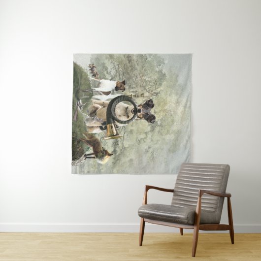 Smooth Fox Terrier Wandteppich (Beispiel (Horizontal))