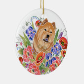 SMOOTH GARDEN PATH Chow Zierde Keramik Ornament (Rechts)