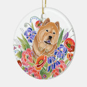 SMOOTH GARDEN PATH Chow Zierde Keramik Ornament (Links)