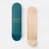 Smooth Glide Türkis Skateboard (Vorderseite)