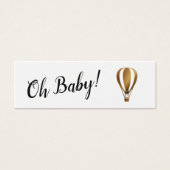 Smooth Gold Hot Air Ballon Geschenkkarren (Vorderseite)