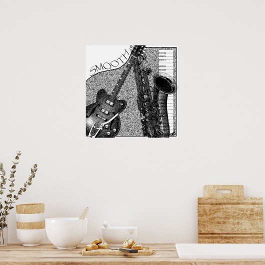 Smooth Jazz Poster Sketch (Küche)