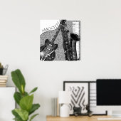 Smooth Jazz Poster Sketch (Heimbüro)