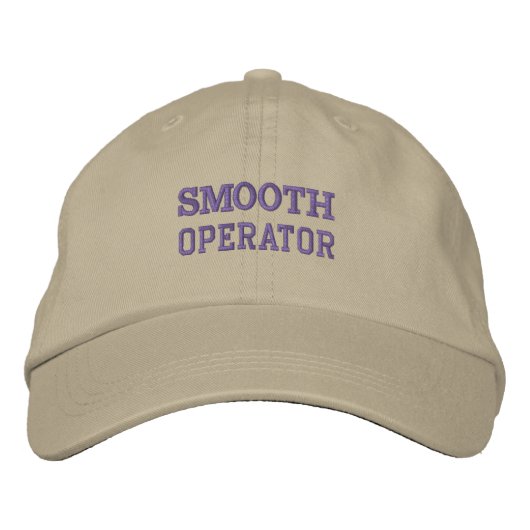 SMOOTH OPERATOR Mütze Bestickte Baseballkappe (Vorderseite)