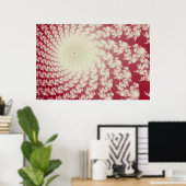Smooth Red Whirlpool Poster (Heimbüro)