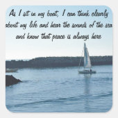 Smooth Sailing Custom Message Stickers (Vorderseite)