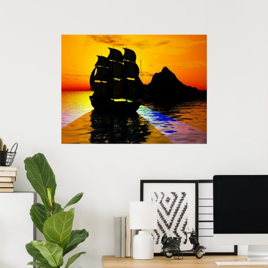 Smooth Sailing Poster (Heimbüro)