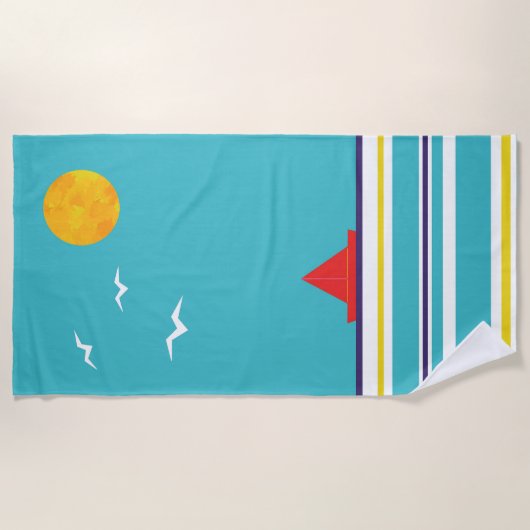 Smooth Sailing Strandtuch (Vorderseite)