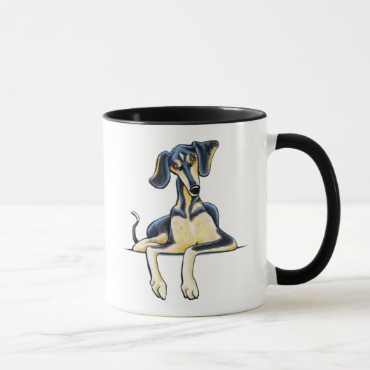 Smooth Saluki Emil Tasse (Rechts)