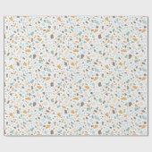 Smooth Stones Terrazzo Muster Geschenkpapier (Flach)