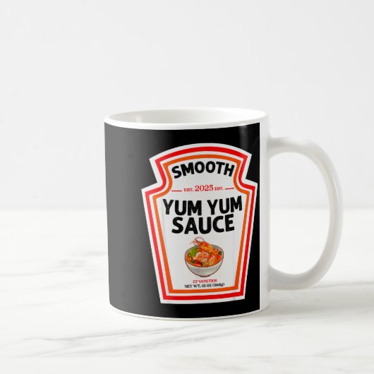 Smooth Yum Yum Sauce Condiment Costume Matching  Kaffeetasse (Rechts)