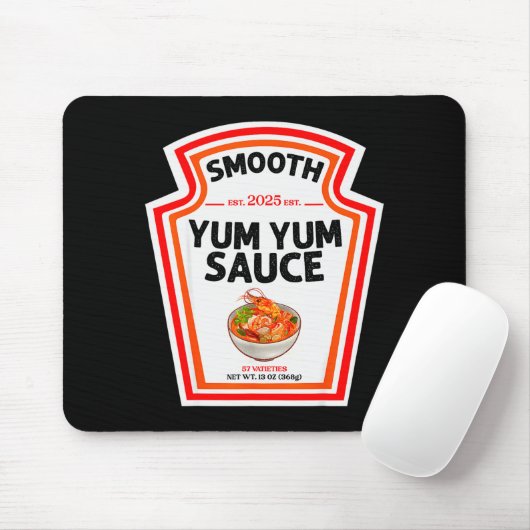 Smooth Yum Yum Sauce Condiment Costume Matching  Mousepad (Mit Mouse)