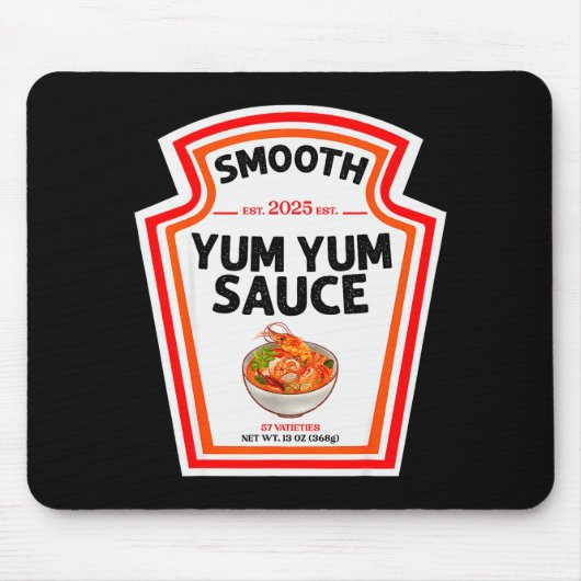 Smooth Yum Yum Sauce Condiment Costume Matching Mousepad (Vorne)