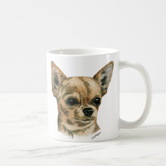 Smoothcoat Chihuahua - 1 (Farbe) Kaffeetasse (Rechts)