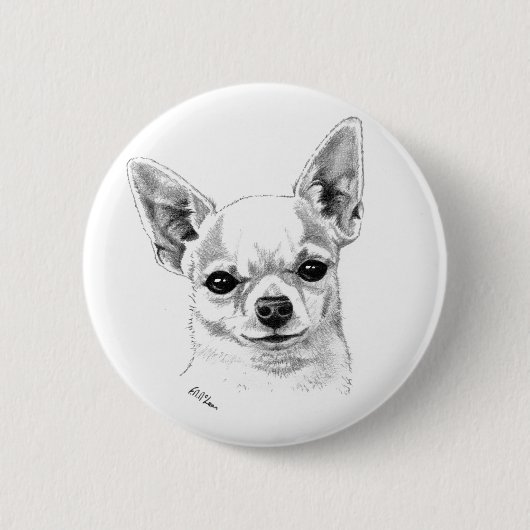 Smoothcoat Chihuahua Button (Vorderseite)