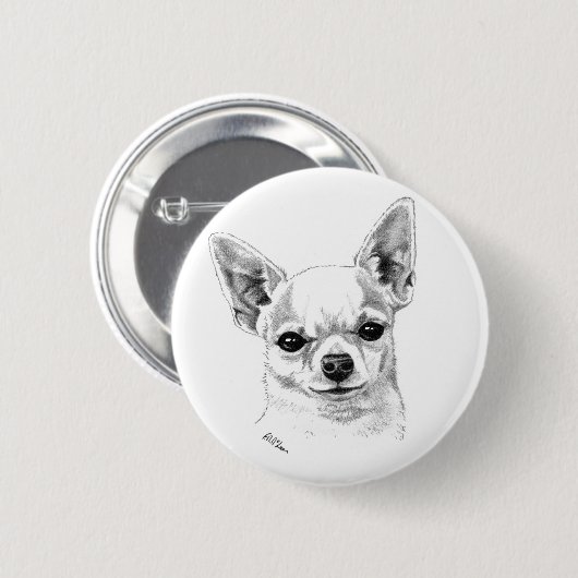 Smoothcoat Chihuahua Button (Vorne & Hinten)
