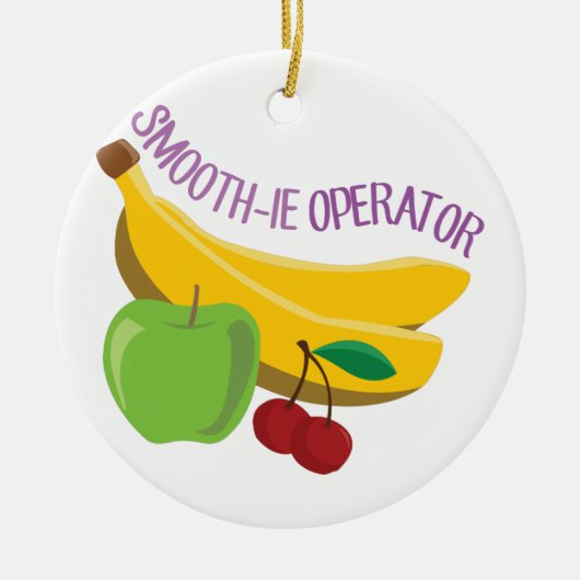 Smoothie-Betreiber Keramik Ornament (Vorne)