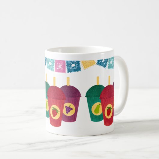 Smoothie Bliss: Avocado, Erdbeere & Trauben Kaffeetasse (VorderseiteRechts)