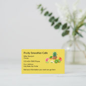 Smoothie-Café Businesscards Visitenkarte (Stehend Vorderseite)