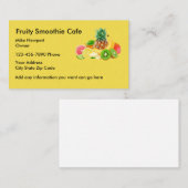 Smoothie-Café Businesscards Visitenkarte (Vorne/Hinten)
