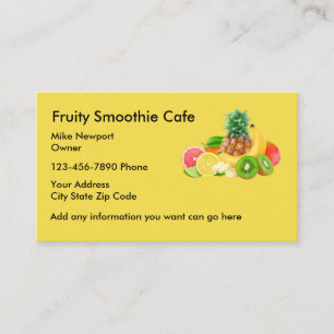 Smoothie-Café Businesscards Visitenkarte
