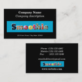 Smoothie Cafe / Juice Bar Visitenkarte (Vorne/Hinten)