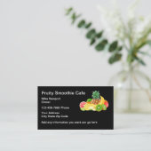 Smoothie Cafe Thema Modern Visitenkarte (Stehend Vorderseite)