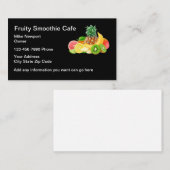 Smoothie Cafe Thema Modern Visitenkarte (Vorne/Hinten)