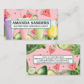 Smoothie Drinks | Gemüse und Obst Visitenkarte (Vorne/Hinten)