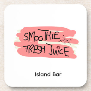Smoothie juice sympathisches Bar Schild T-Shirt Getränkeuntersetzer