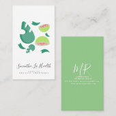 Smoothie Milk Shake Frucht Guava Muster Visitenkarte (Vorne/Hinten)