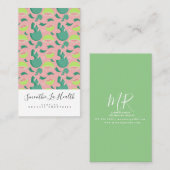 Smoothie Milk Shake Frucht Guava Pink Muster Visitenkarte (Vorne/Hinten)