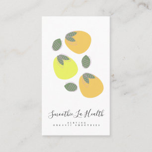 Smoothie Milk Shake Frucht Mango Zitronen Visitenkarte