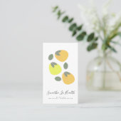 Smoothie Milk Shake Frucht Mango Zitronen Visitenkarte (Stehend Vorderseite)