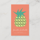 Smoothie Milk Shake Fruit Pop Ananas Visitenkarte (Vorderseite)