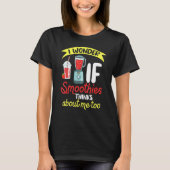 Smoothie Recipes Bowls Weichteil Blender Grüntöne T-Shirt (Vorderseite)