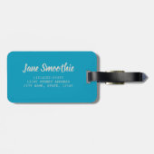 Smoothie Saft trinken Mango Orange Kiwi Geschenk Gepäckanhänger (Rückseite horizontal)