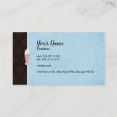 Smoothie-Saft-Visitenkarten Visitenkarte (Rückseite)