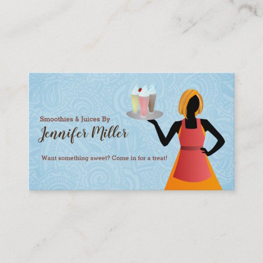 Smoothie-Saft-Visitenkarten Visitenkarte (Vorderseite)