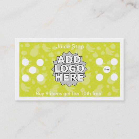 Smoothie-u. Treuekarte (Vorderseite)