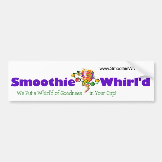 Smoothie Whirl'd Autoaufkleber (Vorne)