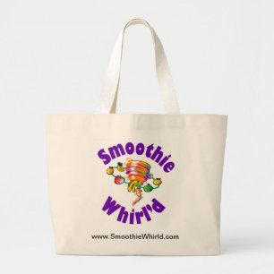 Smoothie Whirl'd große Taschen-Tasche Jumbo Stoffbeutel