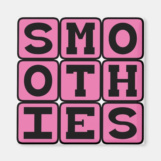 Smoothies, gesunde Fruchtgetränke Magnet (Vorne)