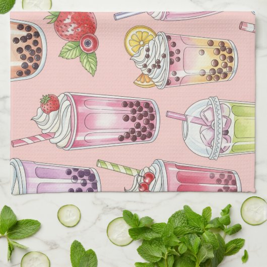 Smoothies und Lemonade von Natasha Us Geschirrtuch (Gefaltet)