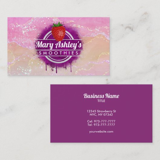 Smoothies Visitenkarten Visitenkarte (Vorne/Hinten)