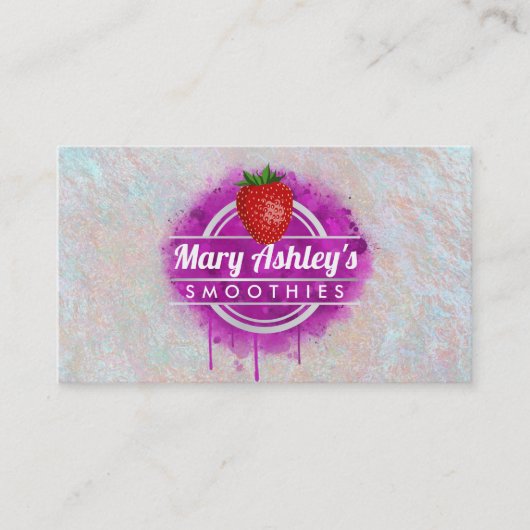 Smoothies Visitenkarten Visitenkarte (Vorderseite)